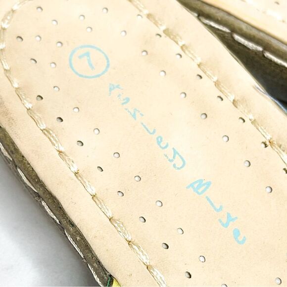 🍋 Ashley Blue • Women’s Mini Wedge Slip On Sandals Size 7 - Picture 7 of 8